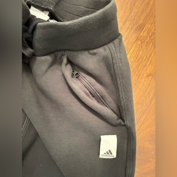 ADIDAS Women's Black Lounge Fleece Sweatshirt and Joggers Set Size XS - Picture 9 of 14